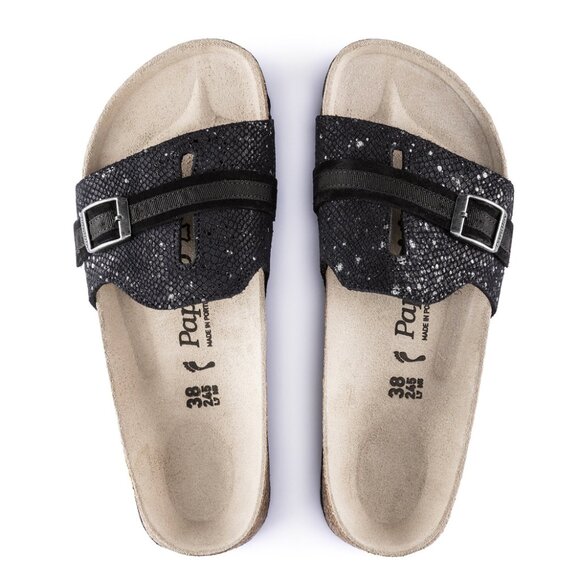 Birkenstock Papillio Carmen Sandals – Black Silver Splash – Size 6 US (EU 36) - Picture 1 of 11
